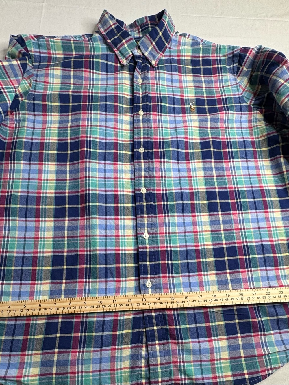 Ralph Lauren Blue Multi Plaid Button-Down Shirt